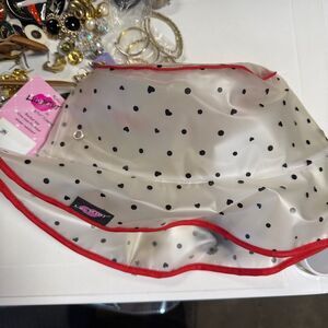 NWT Luv Betsey Johnson Bucket Hat Rain Hat Polka Dot OSFA Gorgeous